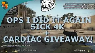 SICK 4K + SCAR 20 CARDIAC GIVEAWAY! - CS:GO DEAGLE PLAY
