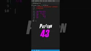 PATTERN-43|| Continuous Alphabet Triangle pattern in C++ programming 