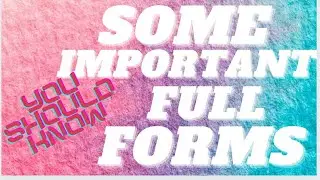 some important full forms |  what  is the full form of V.A.T ???  |full form of G.S.T ???