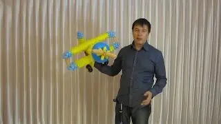 Самолет из шариков