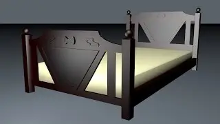modeling a bed with cinema 4d