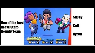Brawl Stars|| Bounty|| One of the best Bounty teams ever|| Shelly, Colt, Byron||