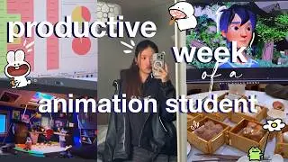 a PRODUCTIVE week in the life of an animation student (deadlines & realistic days)