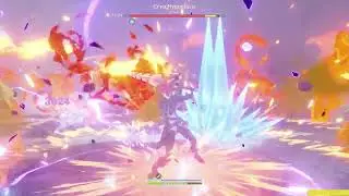 Diluc Melt Damage Test atk buff team comp #genshinimpact  #diluc