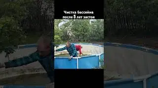 Чистка бассейна после 5 лет застоя