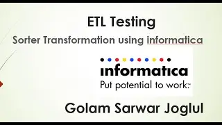 ETL - Sorter / Filter Transformation using informatica
