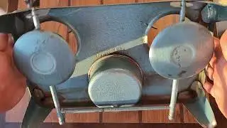 Vintage double alcohol/spirit stove, GDR, DESCA-Nur für Spiritus, 1960