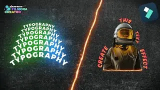Typography Curved Text Effect in Filmora 13 | Unique Text Animations