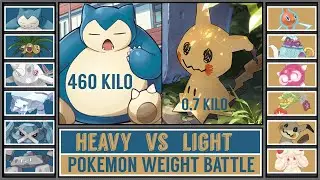 HEAVY POKÉMON vs LIGHT POKÉMON | Epic Pokémon Battle