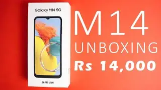 Samsung Galaxy M14 5g Unboxing In Hindi - 50mp,Full HD, Knox Security.