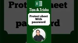 Protect sheet with password in excel #shorts