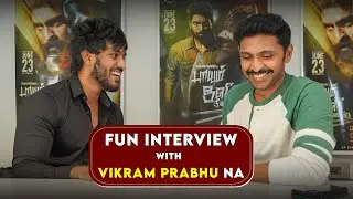Director mela stunt pannanum - Vikram Prabhu | Casual Fun Interview Session | #tamil #premshows