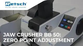 Jaw crusher BB 50: Zero point adjustment 