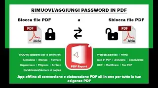 Come sbloccare PDF e bloccare i file PDF tramite l'app PDF Export