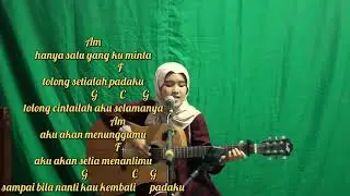chord gitar adista mencoba untuk setia