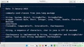 Common classes from java.lang package