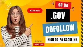 94 DA  Dofollow .GOV Backlink - How To Get .GOV Do Follow  Backlinks?