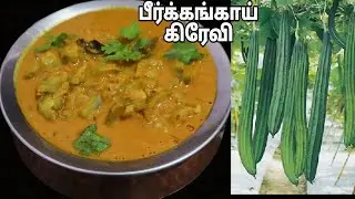 இட்லி தோசை சப்பாத்தி சோறு புலாவுக்கேற்ற பீர்க்கங்காய் கிரேவி -Ridge Gourd Gravy in Tamil