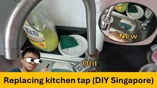 How I change a kitchen dual way tap to a single way cold tap (Singapore DIY)