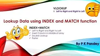 Reverse Lookup-Lookup Data Using Index and Match Function