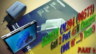 UGREEN CD294 GaN 2 Port 45W Charger EU Plug. Чё, за ЗАРЯДКА!)