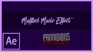 After Effects Tutorial | Muffled Music Effect