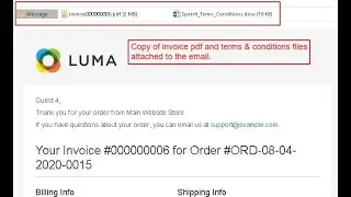 Sales Email Attachments - Sparsh Magento 2 Extension