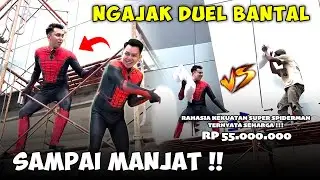 PRANK PERANG BANTAL PAKE BAJU SPIDERMAN, ASLI SERU BANGET