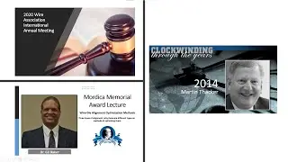 2020 Annual Meeting/Clockwinding/Mordica Lecture