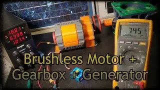 3d Printed Brushless Motor + Gearbox + Generator