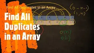 Find All Duplicates in an Array | LeetCode 442 | Coders Camp