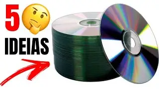 ARTESANATO COM CD E DVD | 5 IDEIAS INCRÍVEIS COM CD - SHOW DE ARTESANATO