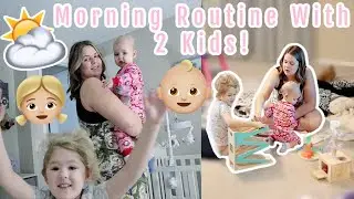 MORNING ROUTINE WITH 2 KIDS! | Young Mom | WINTER 2021