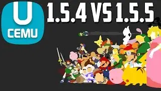 Super Smash Brothers Wii U. | Cemu 1.5.4 vs 1.5.5