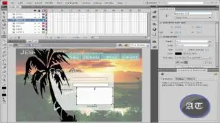 Flash CS4 Tutorial Creating Input Text Fields HD part 12