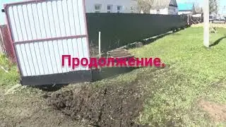 Мотоблоком фрезерую участок.