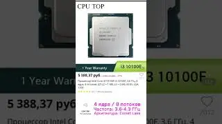 ТОП 6 процессоров до 10 000 руб  . ЛУчшие процессоры  для бюджетной сборки. Burgame.top