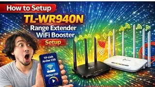 How to Setup  Range Extender/Repeater mode TL-WR940N Wireless Router  -Urdu/Hindi