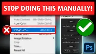 BULK RESIZE Images IN SECONDS with THIS Photoshop Tool!