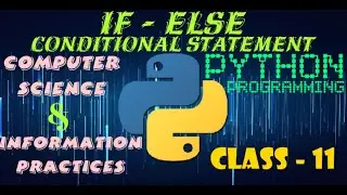 If - Else Conditional Statement in Python | Computer Science | Information Practices | Class 11
