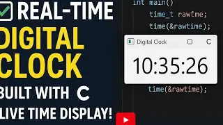 CREATE A DIGITAL CLOCK IN WINDOWS USING C | CHARLES PETZOLD | WINDOWS PROGRAMMING |  WIN32 SDK |
