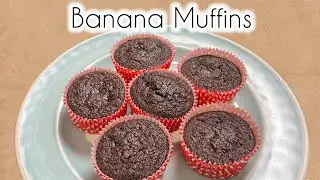 Healthy Banana Muffins | Healthy Oatmeal & Banana Cupcakes | No Sugar, No Flour Cupcakes |