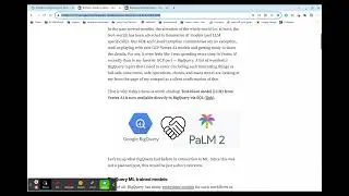 Generative AI in BigQuery  | Vertex AI | ML Model
