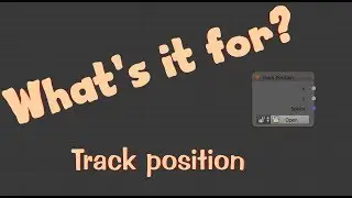 whats it for?? track position