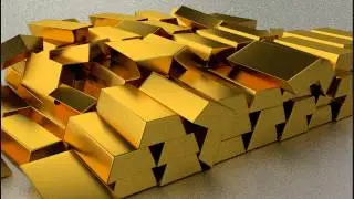Blender Animation Gold Bar Gravity