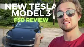 New 2024 Tesla Model 3 RWD Review of Full-Self Driving (FSD) that SCARES ME a bit!