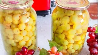 Просто заливаю кипятком. Мало кто знает о таком секрете заготовки винограда!Рецепт бомба