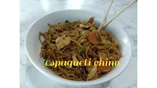 Espagueti Chino/receta rápida