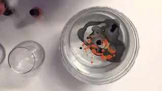 Nail polish marbled votive