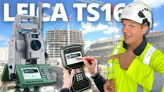 Robotic TOTAL STATION Leica TS16 for Site engineers. How to use Leica captivate?
